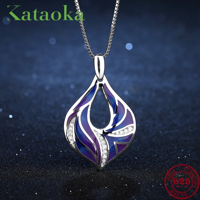 2018 Hot sale Fashion Enamel Purple Dream Feather Pendant Necklace 925 Sterling Silver Necklaces Charms Zirconia Party Gift
2018 Hot sale Fashion Enamel Purple Dream Feather Pendant Necklace 925 Sterling Silver Necklaces Charms Zirconia Party Gift