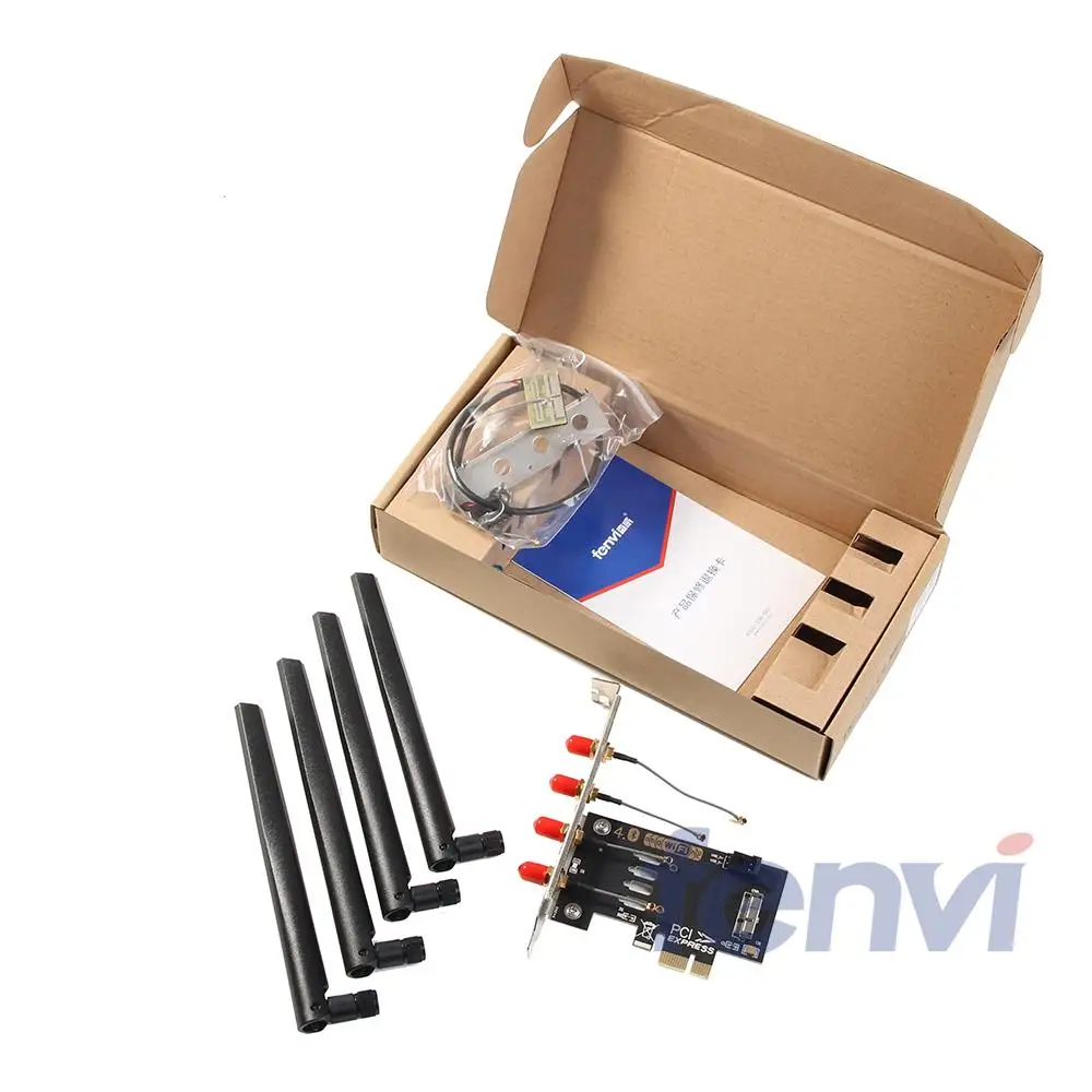 4 Беспроводной 6DB антенны PCI-e 1X Адаптер Для BCM94360CD ПК рабочий стол с PCI Win 7 Mac OS X