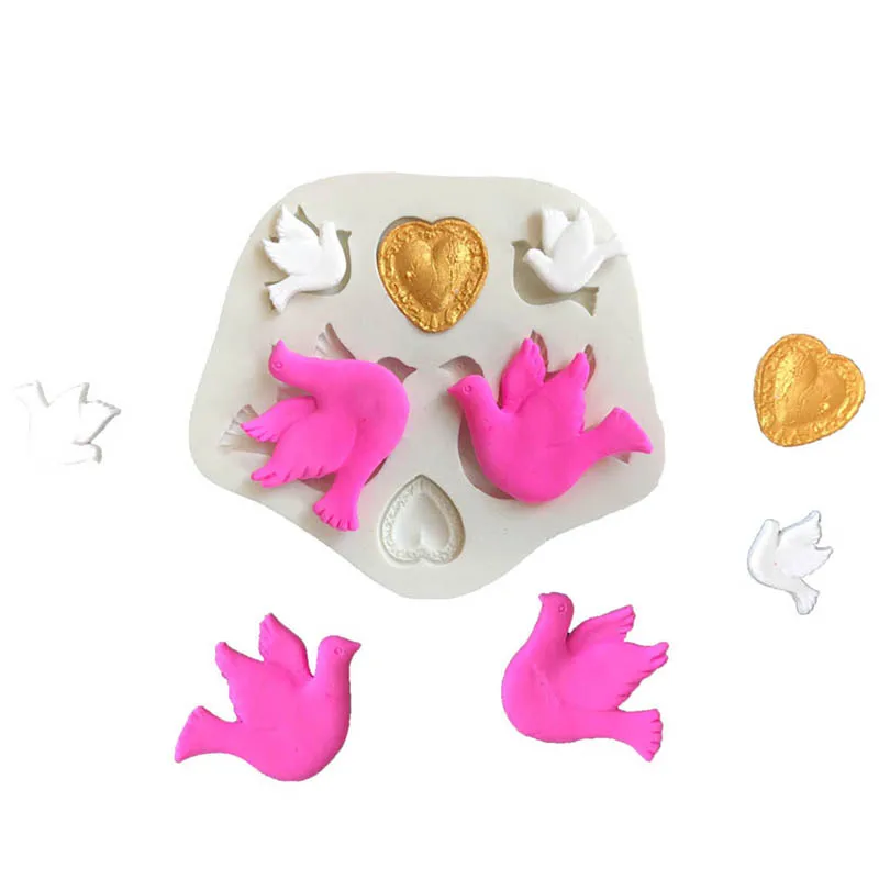 Silicone Mold Fly Bird Heart Mold For Fondant Mold Cake Decorating Tools Chocolate Confeitaria Mold Baking Accessories
Silicone Mold Fly Bird Heart Mold For Fondant Mold Cake Decorating Tools Chocolate Confeitaria Mold Baking Accessories