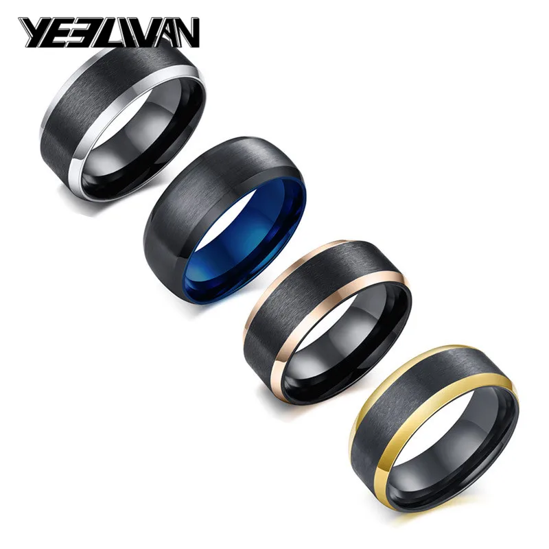 New Punk Wire Drawing Men's Rings High Quality Titanium Steel Black Blue Color Biker Rings for Men bague homme Gifts for Men
New Punk Wire Drawing Men's Rings High Quality Titanium Steel Black Blue Color Biker Rings for Men bague homme Gifts for Men