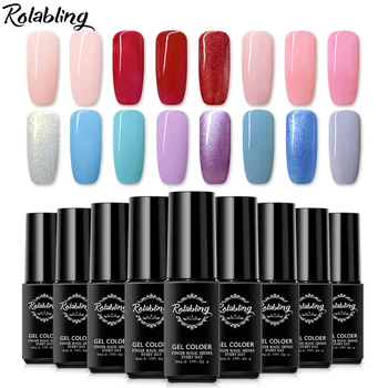 Rolabling 5ml Nail Gel Polish UV Lacquer Glue Top Base Coat Soak Off Gel Nail Polish Nail Art Polish Vernis semi permanent uv
Rolabling 5ml Nail Gel Polish UV Lacquer Glue Top Base Coat Soak Off Gel Nail Polish Nail Art Polish Vernis semi permanent uv