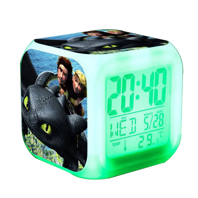 LED Alarm Clocks How To Train Your Dragon Digital Clock LED electronic desk clock Hiccup Valka Astrid Stoick thermometer Watch
LED Alarm Clocks How To Train Your Dragon Digital Clock LED electronic desk clock Hiccup Valka Astrid Stoick thermometer Watch