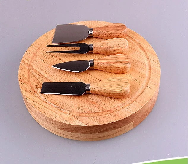 (5pcs) Wooden Handle Knives Board Set Cheese Knife Slicer Fork Scoop Cutter Useful Cooking Tools With Wood Cutting Board
(5pcs) Wooden Handle Knives Board Set Cheese Knife Slicer Fork Scoop Cutter Useful Cooking Tools With Wood Cutting Board