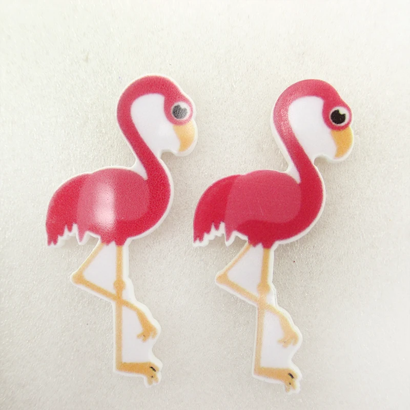 

10Y45540 46*18mm bird resin high quality printed planar resin 10 pieces, DIY handmade materials, wedding gift wrap