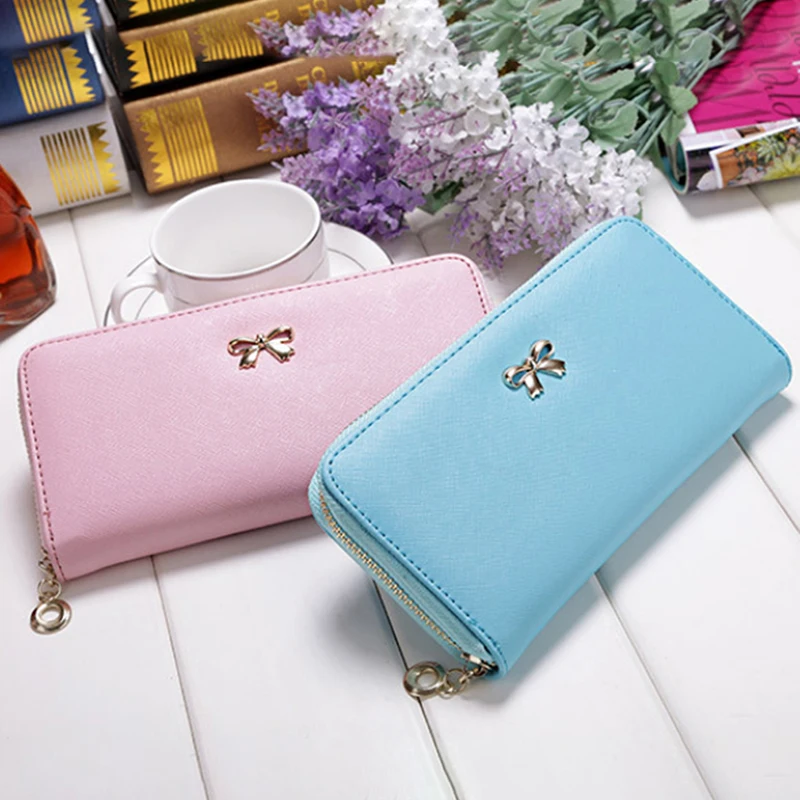 Women Long Clutch Wallets Female Fashion PU Leather Bowknot Coin Wallet Phone Purses Famous Designer Lady Cards Holder Wallet
Women Long Clutch Wallets Female Fashion PU Leather Bowknot Coin Wallet Phone Purses Famous Designer Lady Cards Holder Wallet
