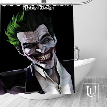 High Quality Custom Joker Shower Curtain Polyester Fabric Bathroom Curtain Hooks Mildew Resistant Bathroom Decor
High Quality Custom Joker Shower Curtain Polyester Fabric Bathroom Curtain Hooks Mildew Resistant Bathroom Decor