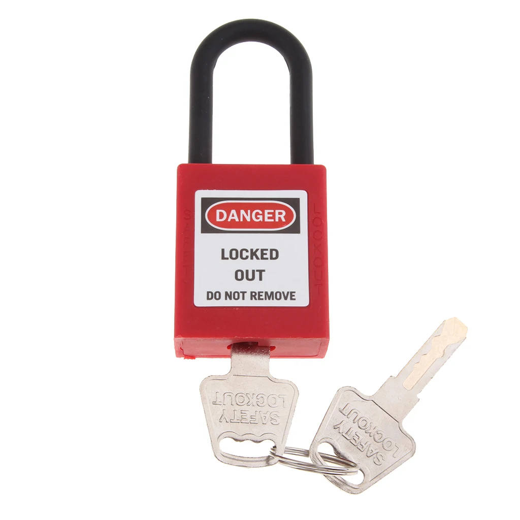PVC and Stainless Steel Safety Lockout Padlock for Auto Car Boat Marine Accessory with Label Can write and Erase PVC and Stainless Steel Safety Lockout Padlock for Auto Car Boat Marine Accessory with Label Can write and Erase