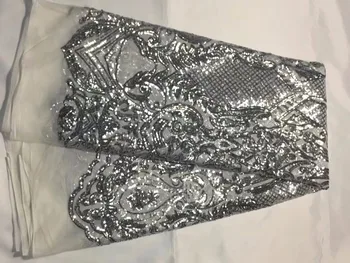 2018 Hot French Silver Sequins lace fabric, High Quality African Unique Sequins Tulle Mesh/guipure Nigeria Net lace Fabric Party
2018 Hot French Silver Sequins lace fabric, High Quality African Unique Sequins Tulle Mesh/guipure Nigeria Net lace Fabric Party