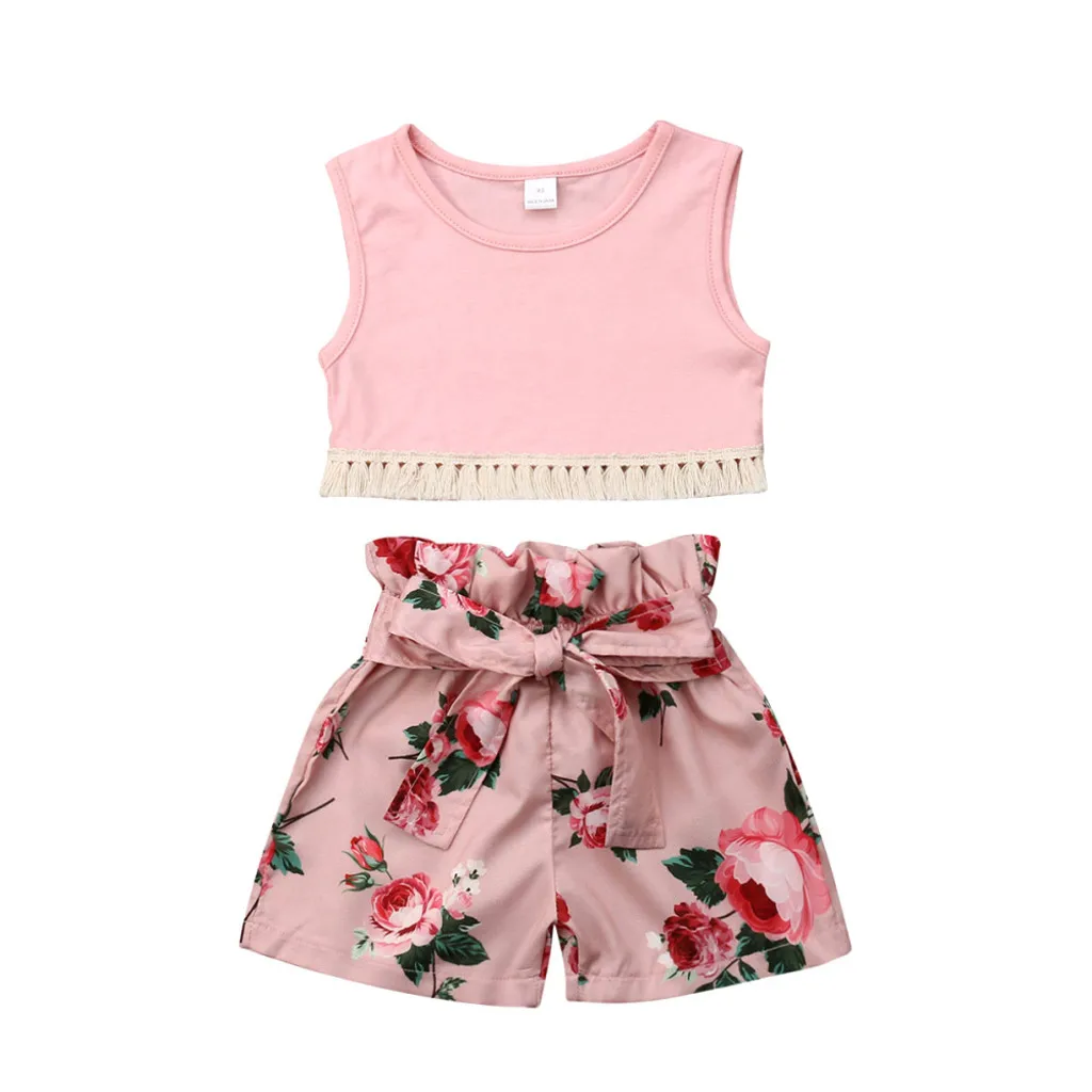 Toddler Baby Kids Girl Vest Sleeveless Tops+Floral Bow Shorts Outfits Set newborn baby girl clothes summer casual ensemble fille
Toddler Baby Kids Girl Vest Sleeveless Tops+Floral Bow Shorts Outfits Set newborn baby girl clothes summer casual ensemble fille