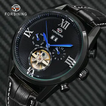 FORSINING Top Brand Luxury Casual Tourbillon Auto Mechanical Watch Men Genuine Leather Strap Calendar Multifunction Wristwatches
FORSINING Top Brand Luxury Casual Tourbillon Auto Mechanical Watch Men Genuine Leather Strap Calendar Multifunction Wristwatches