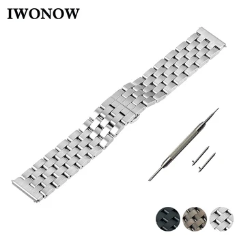 Stainless Steel Quick Release Watch Band 22mm for Moto 360 2 46mm 2015 Strap Wrist Belt Bracelet Black Silver + Spring Bar +Tool
Stainless Steel Quick Release Watch Band 22mm for Moto 360 2 46mm 2015 Strap Wrist Belt Bracelet Black Silver + Spring Bar +Tool