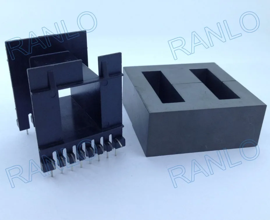 EE65 2000W large power transformer bobbin + TDG TP4 EE65/65/27A ferrite Core 16pin PTH, horizontal
EE65 2000W large power transformer bobbin + TDG TP4 EE65/65/27A ferrite Core 16pin PTH, horizontal