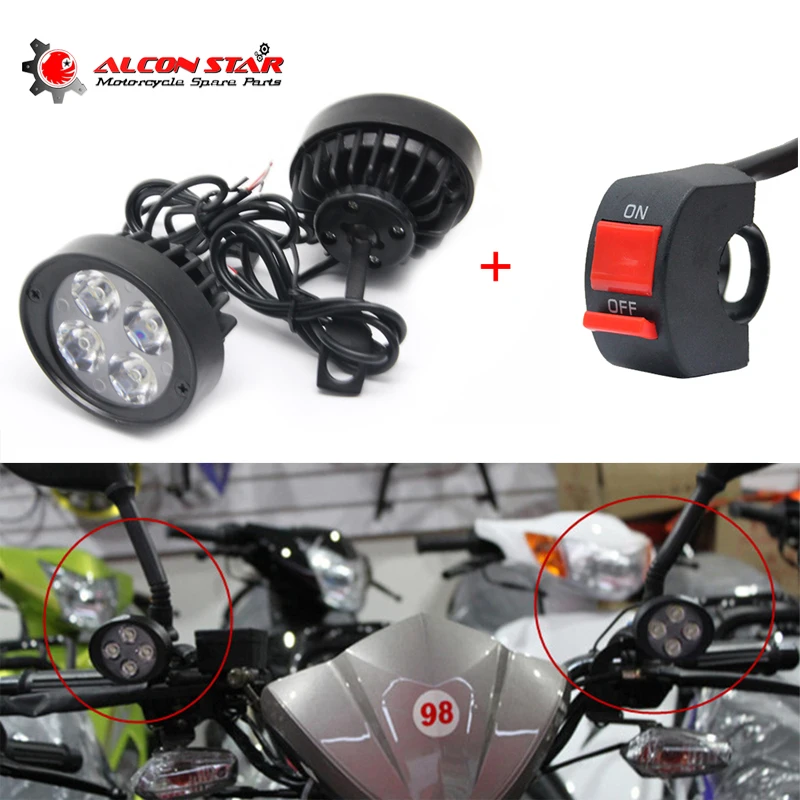 Alconstar- 12-85V Led Motorcycle Headlight Bulbs Lamp with Switch Assist Lamp Rearview Mirror Light for Honda for Kawasaki KTM
Alconstar- 12-85V Led Motorcycle Headlight Bulbs Lamp with Switch Assist Lamp Rearview Mirror Light for Honda for Kawasaki KTM