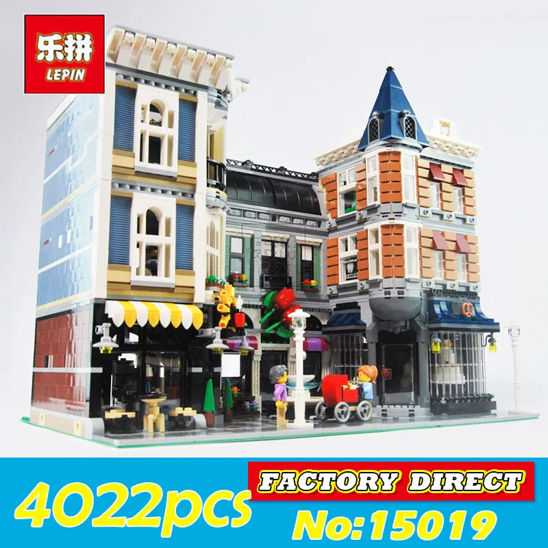 

Lepin 15019 15019B 4002pcs MOC Creators Series The Assembly Square City Street Building Blocks Bricks Toys for Children 10255