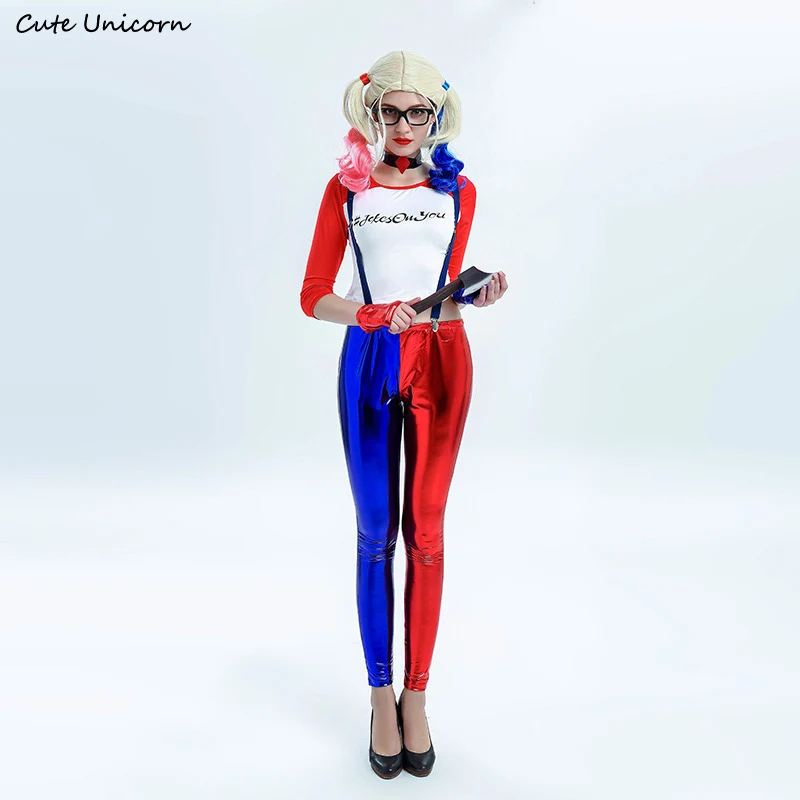 Cute Unicorn Batman Suicide Squad Harley Quinn Cosplay Costume Women Skinny suits Ladies Role Play Movie Costumes sexy dress
Cute Unicorn Batman Suicide Squad Harley Quinn Cosplay Costume Women Skinny suits Ladies Role Play Movie Costumes sexy dress