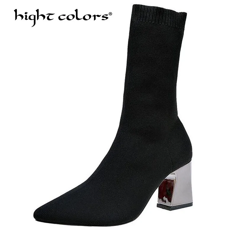 New 2019 Fashion Knitted Women Chelsea Boots Elastic Slim Autumn Winter Warm Mid-Calf Boots Woman Shoes Size 35~40 TCC914
New 2019 Fashion Knitted Women Chelsea Boots Elastic Slim Autumn Winter Warm Mid-Calf Boots Woman Shoes Size 35~40 TCC914