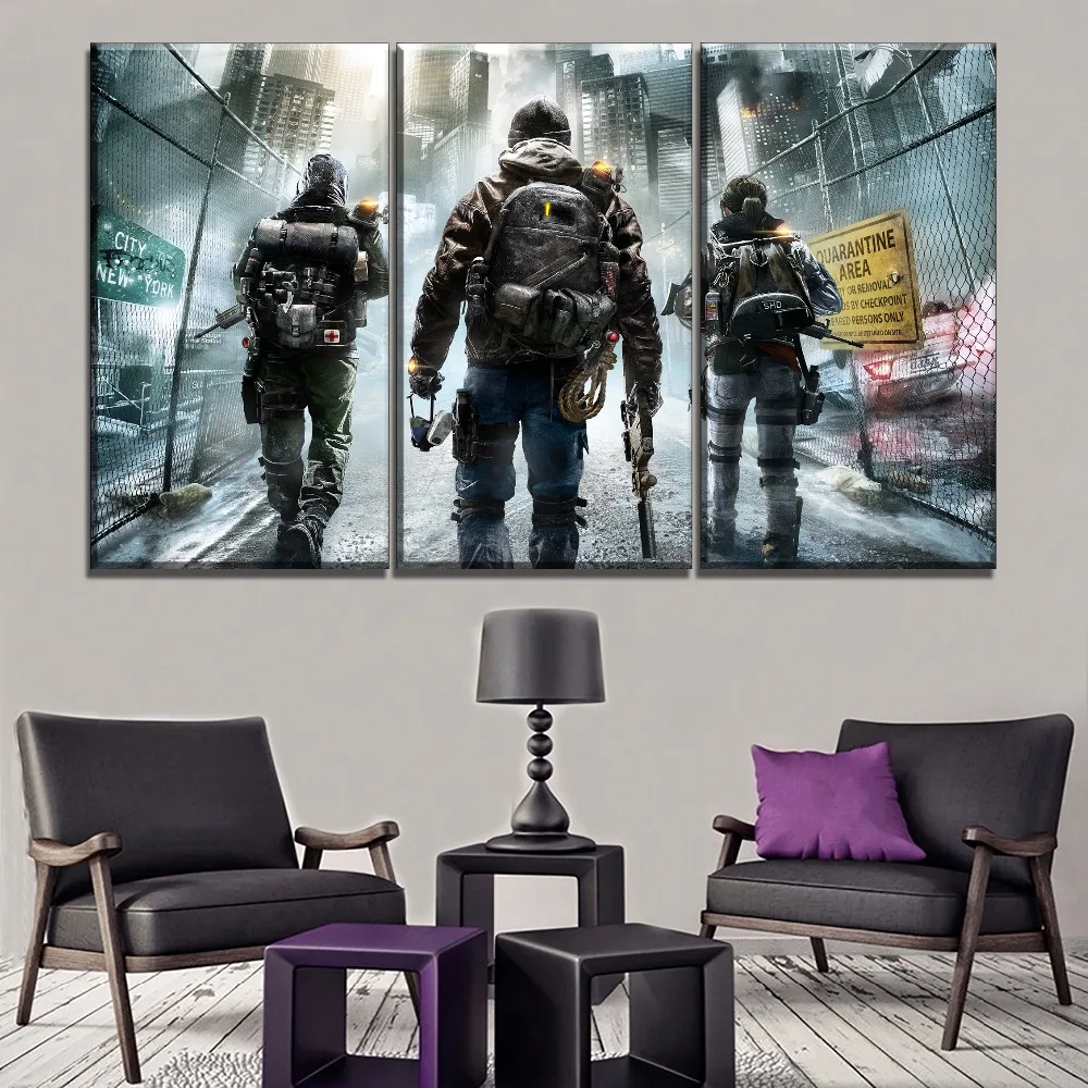 Canvas Art Print HD Painting 3 Piece Game Tom Clancy's The Division Modular Pictures Home Decorative Framework Poster Artwork
Canvas Art Print HD Painting 3 Piece Game Tom Clancy's The Division Modular Pictures Home Decorative Framework Poster Artwork