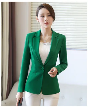 Womens Long Sleeve Blazers Mujer Slim Buittons Ladies Notched Blazer Femme Work Wear For Office Lady Blazers Jacket OL Jackets
Womens Long Sleeve Blazers Mujer Slim Buittons Ladies Notched Blazer Femme Work Wear For Office Lady Blazers Jacket OL Jackets