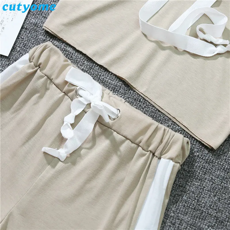 Mommy And Me Summer Sport Mathing Clothing Set Sleeveless Hooded tshirt+Cotton Skirt For Family Mother Daughter Clothes Outfits (23)