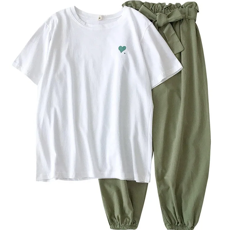 women clothes 2019 new Fashion korean style Women two piece set red casual harem pants and wild short-sleeve T-shirt two piece
women clothes 2019 new Fashion korean style Women two piece set red casual harem pants and wild short-sleeve T-shirt two piece