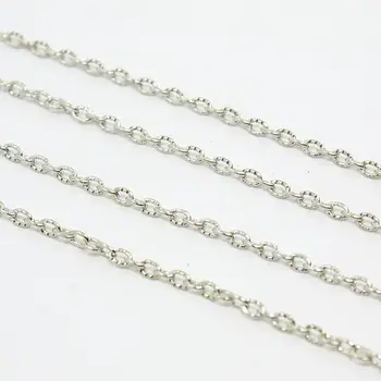 Iron Cross Chains, Platinum Color, Size: Chains: about 3mm long, 2mm wide, 0.5mm thick
Iron Cross Chains, Platinum Color, Size: Chains: about 3mm long, 2mm wide, 0.5mm thick