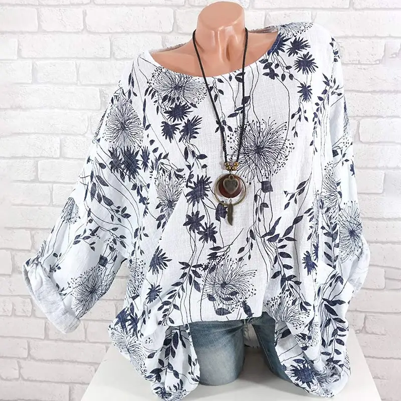 Floral Cottton Linen Women's Blouse Shirt Long Sleeve Womens Blouses Plus Size 5XL 2019 Spring Summer Vintage Ladies Shirts Tops
Floral Cottton Linen Women's Blouse Shirt Long Sleeve Womens Blouses Plus Size 5XL 2019 Spring Summer Vintage Ladies Shirts Tops