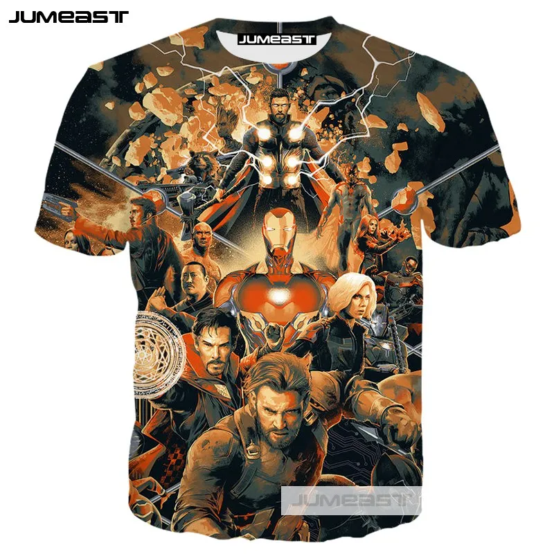 Jumeast Brand 3D Print Avenger Endgame Men/women T-Shirt Iron Man Summer O-neck Short Sleeve Tops Captain America Men T Shirt
Jumeast Brand 3D Print Avenger Endgame Men/women T-Shirt Iron Man Summer O-neck Short Sleeve Tops Captain America Men T Shirt