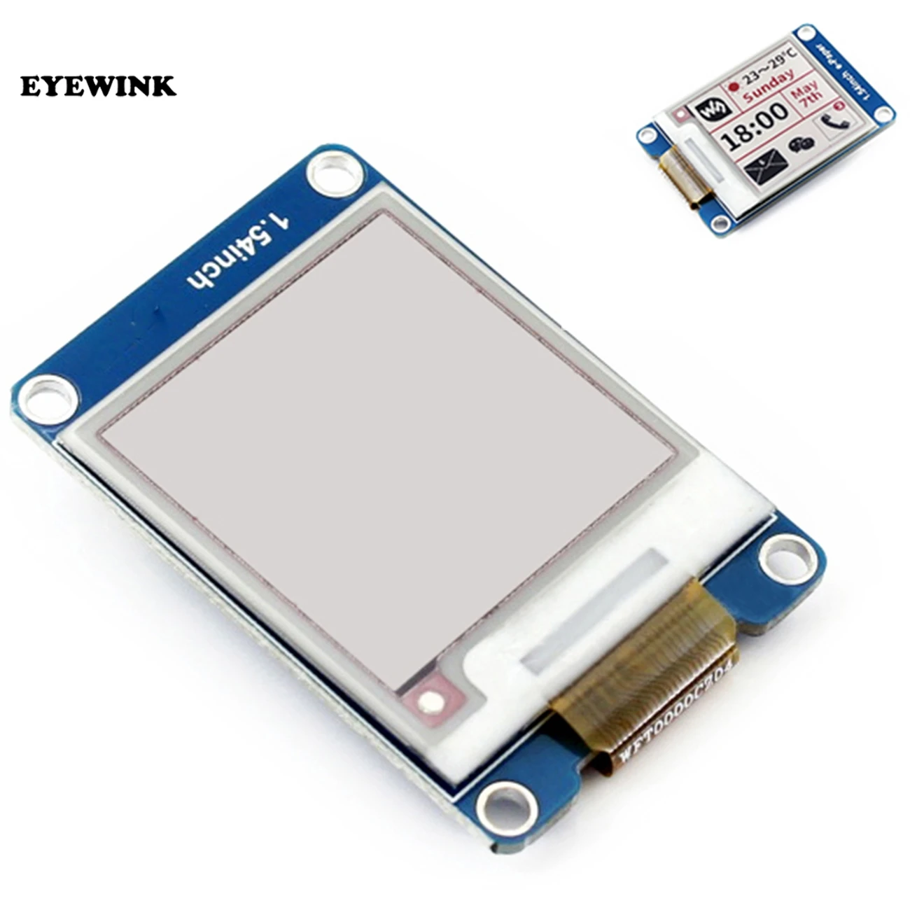 1.54 Inch e-Paper Module E-Ink Display Screen 2 Color Black White SPI Wide Viewing Angle Supports Partial Refresh
1.54 Inch e-Paper Module E-Ink Display Screen 2 Color Black White SPI Wide Viewing Angle Supports Partial Refresh
