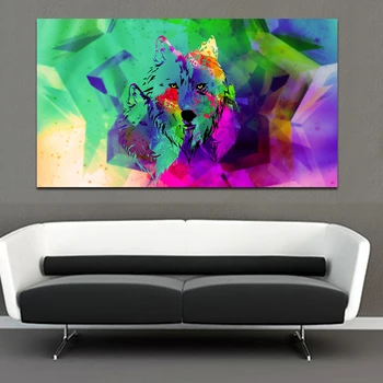 1 Piece Abstract Animal Canvas Painting Colorful Wolf Animal Art Poster Print Wall Pictures For Living Room Big Picture Unframed
1 Piece Abstract Animal Canvas Painting Colorful Wolf Animal Art Poster Print Wall Pictures For Living Room Big Picture Unframed