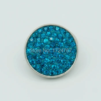New KS0017 handmade Blue zircon rhinestone snap buttons Stainless buttons 20MM fit snap bracelets jewelry charm
New KS0017 handmade Blue zircon rhinestone snap buttons Stainless buttons 20MM fit snap bracelets jewelry charm