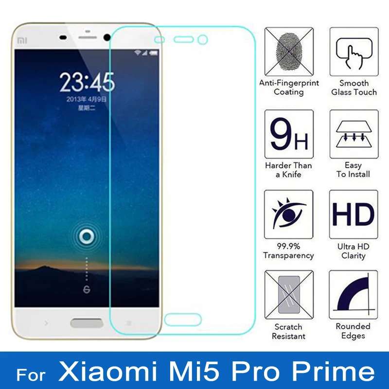 For Xiaomi Mi 5 Pro Prime Glass Mi5 128gb 64gb 32gb Tempered 9H Phone Film Cover Screen Protector for | Мобильные телефоны и