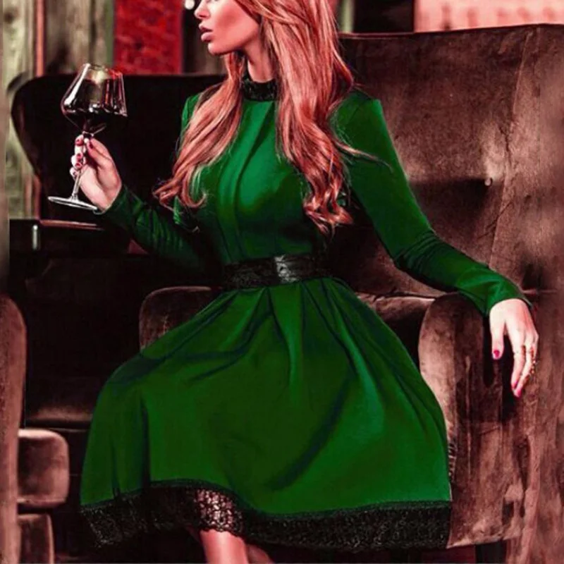 Promotion-2016-Fashion-Women-Autumn-Dress-Sexy-Long-Sleeve-Slim-Maxi-Dresses-Green-Winter-Dress-Party (2)