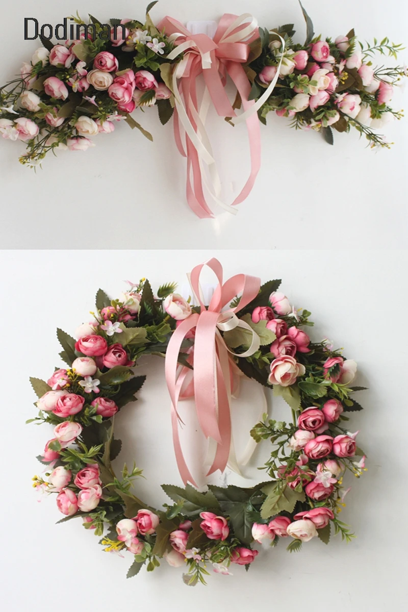 Rose Peony Artificial Flower Garland Set European Lintel Wall Decorative Flower Door Wreath For Wedding Home Christmas Decor
Rose Peony Artificial Flower Garland Set European Lintel Wall Decorative Flower Door Wreath For Wedding Home Christmas Decor