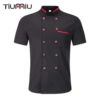 Unisex Wholesale Bakery Kitchen Cook Chef Jackets Short Sleeve Breathable Double Breasted Chef Uniform & Apron Black White M-3X
Unisex Wholesale Bakery Kitchen Cook Chef Jackets Short Sleeve Breathable Double Breasted Chef Uniform & Apron Black White M-3X
