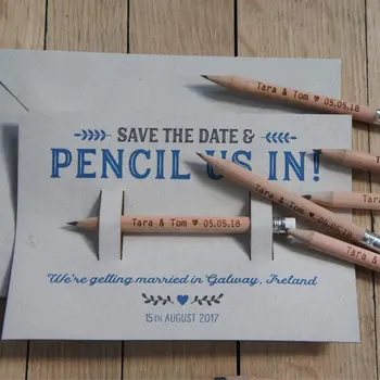 personalise engraved Pencil Us In Save the Dates Wedding Invitations with Backing card & Envelopes Option birthday party invites
personalise engraved Pencil Us In Save the Dates Wedding Invitations with Backing card & Envelopes Option birthday party invites
