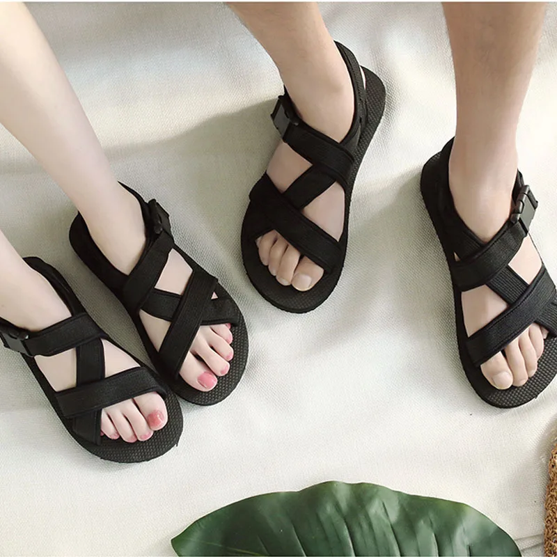 Women Men Black Beach Sandals Couple Loafer Ladies Summer Outdoor Slippers Flat Sneakers Water Shoes Flip Flops Barefoot zapatos
Women Men Black Beach Sandals Couple Loafer Ladies Summer Outdoor Slippers Flat Sneakers Water Shoes Flip Flops Barefoot zapatos