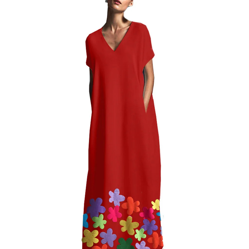 Woman Summer Dress 2019 Long Vintage dress Women Summer Boho Short Sleeve Floral Printed Split Long Maxi Party Beach Dress Z4
Woman Summer Dress 2019 Long Vintage dress Women Summer Boho Short Sleeve Floral Printed Split Long Maxi Party Beach Dress Z4