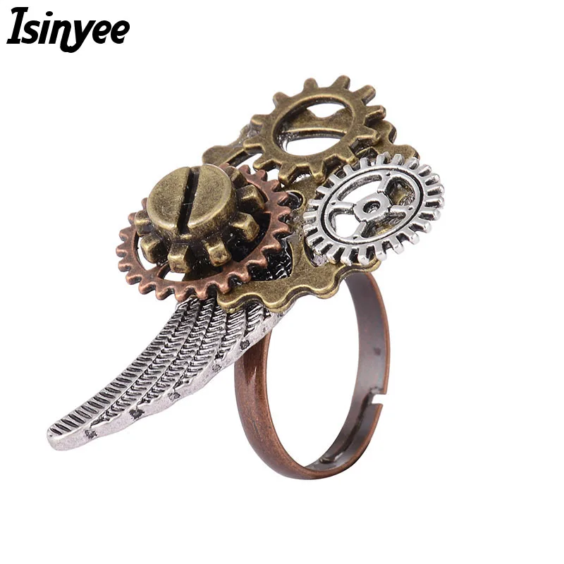 ISINYEE Fashion Steampunk Angel Wings Rings For Women Girls 2017 Vintage Steam Punk Adjustable Jewelry Bague Femme
ISINYEE Fashion Steampunk Angel Wings Rings For Women Girls 2017 Vintage Steam Punk Adjustable Jewelry Bague Femme
