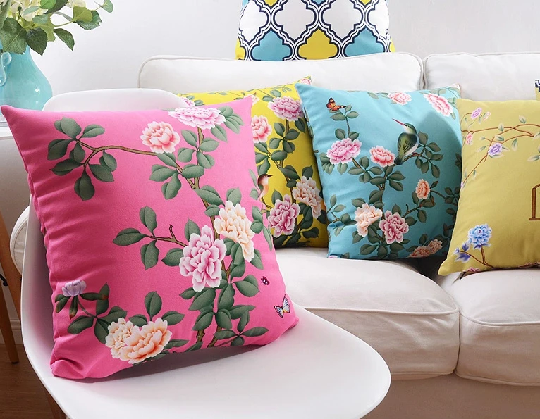 Rose Flower Birds Cushion Covers Pink Yellow Blue Pillowcase Chinese Culture Geometric Soft Pillow Covers Bedroom Sofa Gift
Rose Flower Birds Cushion Covers Pink Yellow Blue Pillowcase Chinese Culture Geometric Soft Pillow Covers Bedroom Sofa Gift