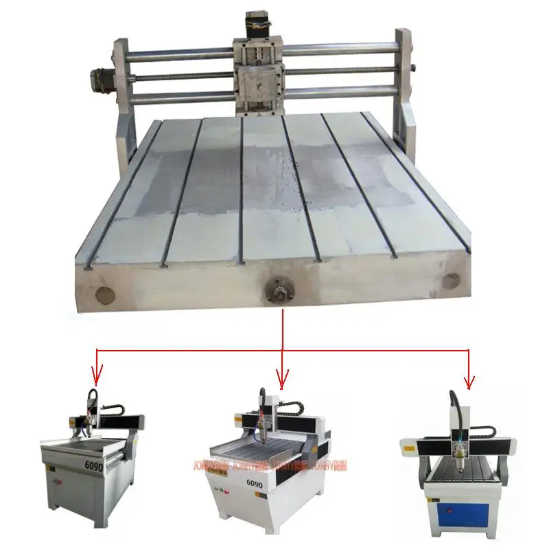 

Customized CNC 6090 Machine Frame Kit Wood Lathe Milling Machine Tools with Ball Screw Bearing Stepper Coupler Optional