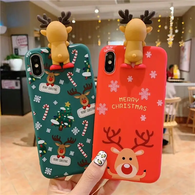 BEYOUR Cute 3D Christmas Case For iPhone XS XR XS Max X 8 7 6 6S Plus Soft Santa Claus Snowman Hot Phone Back Cover Cases Gift
BEYOUR Cute 3D Christmas Case For iPhone XS XR XS Max X 8 7 6 6S Plus Soft Santa Claus Snowman Hot Phone Back Cover Cases Gift