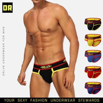 ORLVS Brand Sexy Men Undrewear Briefs Gay Mens Bikini Brief Men Cotton Stripe Slip 3D Pouch Underwear 14 Colors OR175
ORLVS Brand Sexy Men Undrewear Briefs Gay Mens Bikini Brief Men Cotton Stripe Slip 3D Pouch Underwear 14 Colors OR175