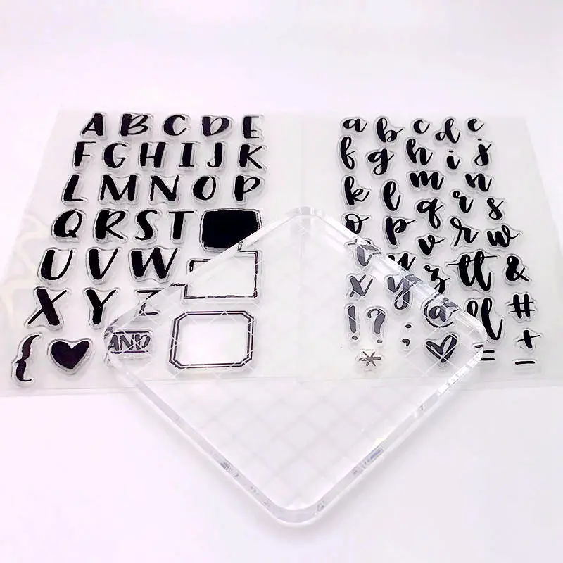 

New Fondant Stamps Easy Use Alphabet Embosser Stamp Sticky Decorating Fondant Cutter Tools Sugarcraft DIY