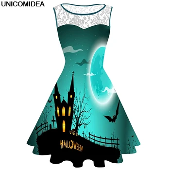 Lace Women Sleeveless Halloween Party Dresses Robe Femme Playa Women Dress Slim Strand Jurkjes Pumpkin Swing Vestidos De Festa
Lace Women Sleeveless Halloween Party Dresses Robe Femme Playa Women Dress Slim Strand Jurkjes Pumpkin Swing Vestidos De Festa
