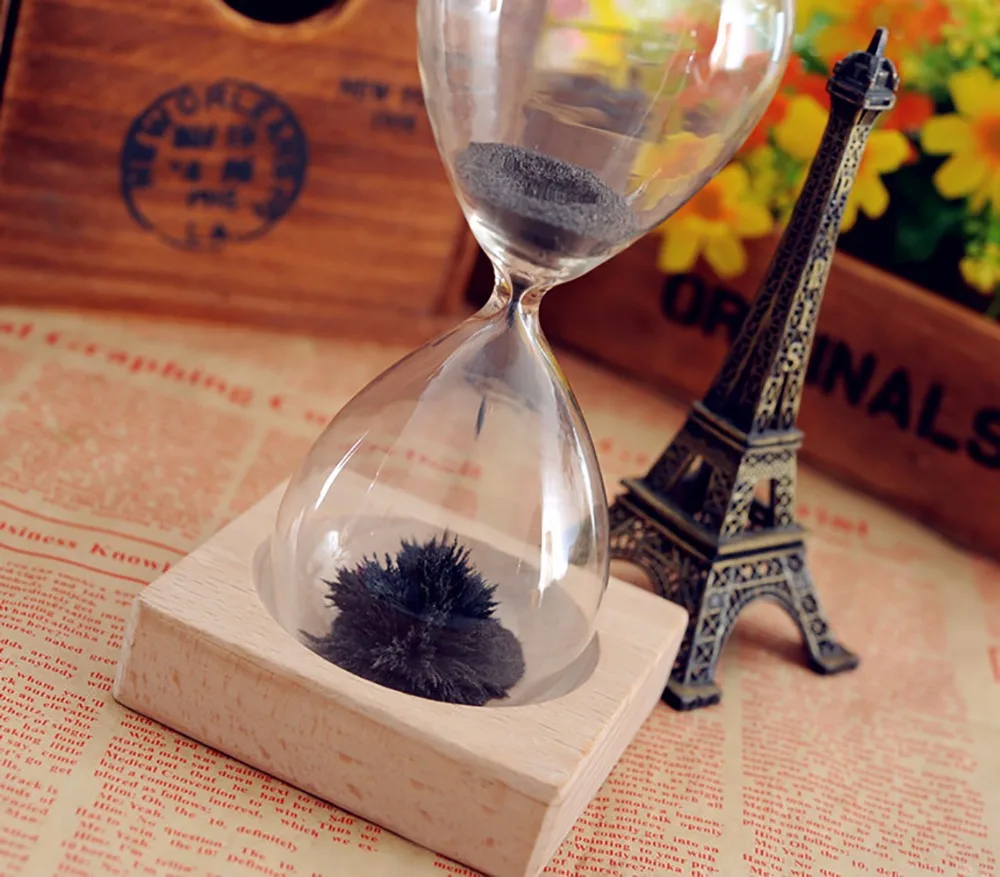 Stress Releiver Magnetic Hour Glass With Wooden Base - Best to Gift Awaglass Hand-blown Timer clock Magnet Magnetic Hourglass
Stress Releiver Magnetic Hour Glass With Wooden Base - Best to Gift Awaglass Hand-blown Timer clock Magnet Magnetic Hourglass