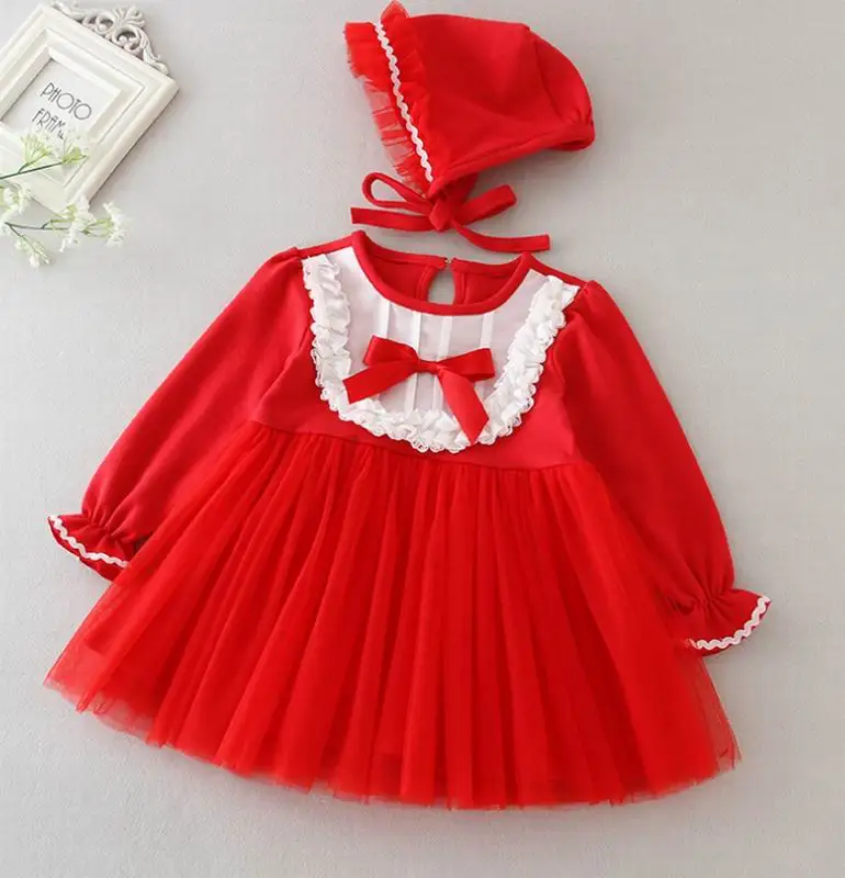 Cute Dress for Baby Girl Formal Christening Baptism Gowns Red White Bow First Birthday Dress Free Cap 9797BB
Cute Dress for Baby Girl Formal Christening Baptism Gowns Red White Bow First Birthday Dress Free Cap 9797BB