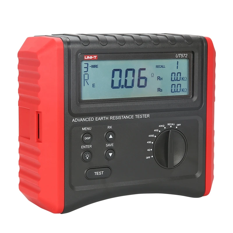 UNI-T UT572 Advance Earth Reistance Tester, Ground Resistance Test / Soil Resistivity Test Data Storage LCD Backlight
UNI-T UT572 Advance Earth Reistance Tester, Ground Resistance Test / Soil Resistivity Test Data Storage LCD Backlight