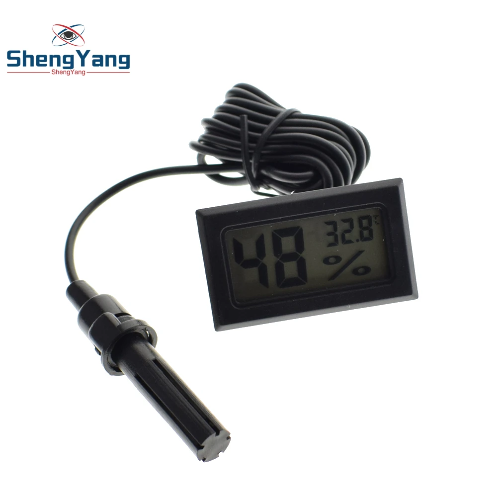Professional Mini Probe Digital LCD Thermometer Hygrometer Humidity Temperature Meter Indoor Digital LCD Display White Black
Professional Mini Probe Digital LCD Thermometer Hygrometer Humidity Temperature Meter Indoor Digital LCD Display White Black