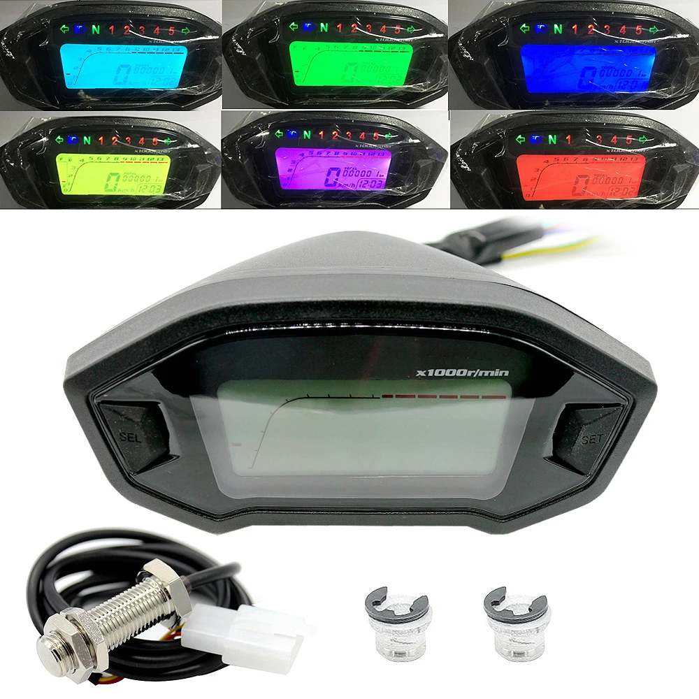 12V Motorcycle Speedometer Instruments Modified Speed Mileage Monkey Liquid Crystal 2-4 Cylinder Speedometer for Mortobike
12V Motorcycle Speedometer Instruments Modified Speed Mileage Monkey Liquid Crystal 2-4 Cylinder Speedometer for Mortobike