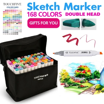 touchfive painting art marker pen Alcohol paint Marker pen cartoon sketch Double Headed Art markers set designers
touchfive painting art marker pen Alcohol paint Marker pen cartoon sketch Double Headed Art markers set designers